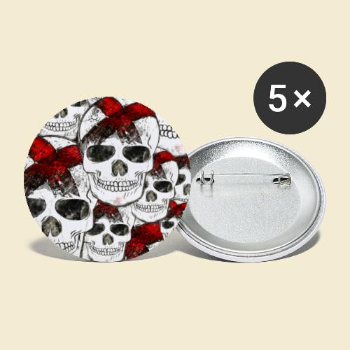 Radball | Cycle Ball Skull Handy Hülle - Buttons groß 56 mm (5er Pack)