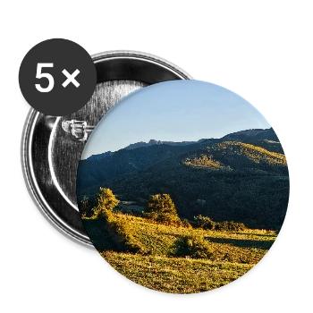 Golden Ridge Panorama - Buttons groß 56 mm (5er Pack) - Weiß - Vorne