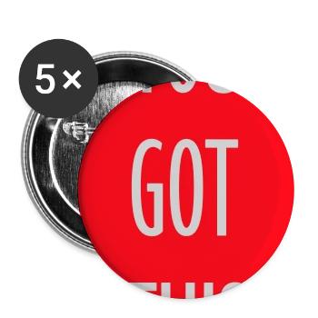 Tu as cette citation motivationnelle et inspirante - Lot de 5 grands badges (56 mm) - blanc - Devant