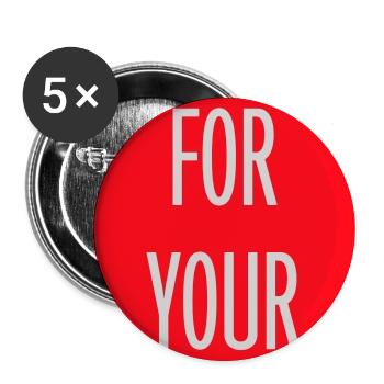 Do It For Yourself Inspirierend Selbstliebe Zitat - Buttons groß 56 mm (5er Pack) - Weiß - Vorne