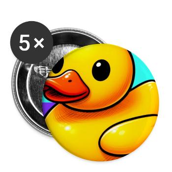 Duckling Duck Duck Duck - Buttons large 2.2''/56 mm (5-pack) - white - Front