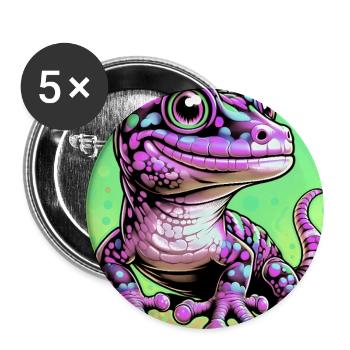 Gecko - Buttons large 2.2''/56 mm (5-pack) - white - Front