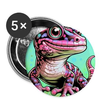 Gecko - Buttons large 2.2''/56 mm (5-pack) - white - Front
