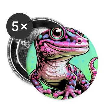 Gecko - Buttons large 2.2''/56 mm (5-pack) - white - Front