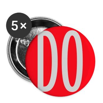 You Do You Lustig Selbstbewusstsein Freiheit Logo - Buttons groß 56 mm (5er Pack) - Weiß - Vorne