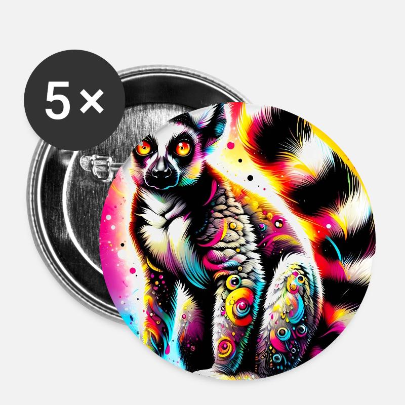 Lemur - Buttons large 2.2''/56 mm (5-pack) - white