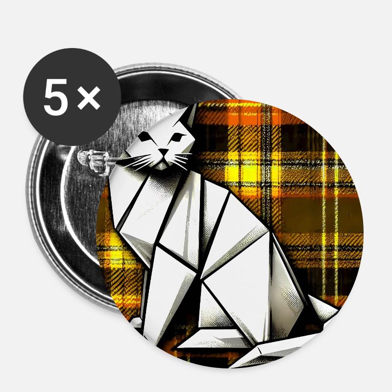 cat - Buttons large 2.2''/56 mm (5-pack) - white