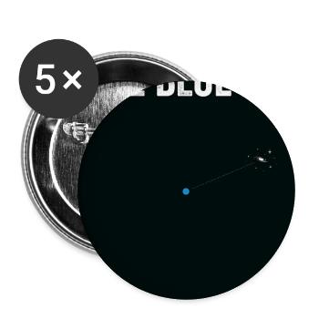 Univers Blue Dot Home - Lot de 5 grands badges (56 mm) - blanc - Devant