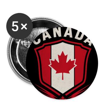 Canada Retro Sign Vintage Design - Buttons large 2.2''/56 mm (5-pack) - white - Front