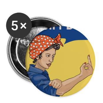 Ich werde es nicht tun - Buttons groß 56 mm (5er Pack) - Weiß - Vorne