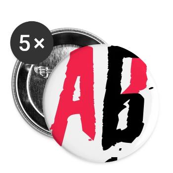STABIL - BLOCK - 161 EDITION - Buttons groß 56 mm (5er Pack) - Weiß - Vorne