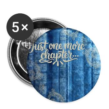 Nur noch ein Kapitel - Buttons groß 56 mm (5er Pack) - Weiß - Vorne