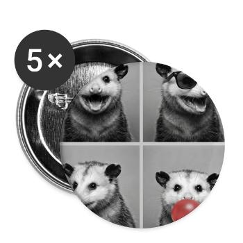 Opossums Opossum - Buttons large 2.2''/56 mm (5-pack) - white - Front