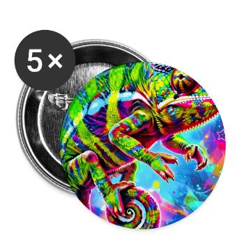 chameleon - Buttons large 2.2''/56 mm (5-pack) - white - Front