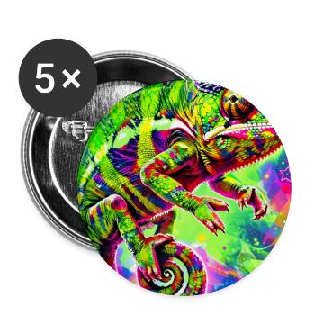 chameleon - Buttons large 2.2''/56 mm (5-pack) - white - Front
