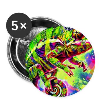 chameleon - Buttons large 2.2''/56 mm (5-pack) - white - Front