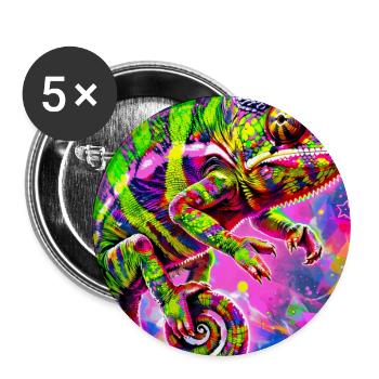 chameleon - Buttons large 2.2''/56 mm (5-pack) - white - Front