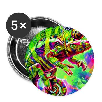 chameleon - Buttons large 2.2''/56 mm (5-pack) - white - Front