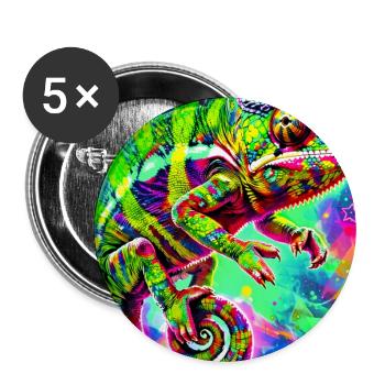 chameleon - Buttons large 2.2''/56 mm (5-pack) - white - Front