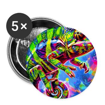 chameleon - Buttons large 2.2''/56 mm (5-pack) - white - Front