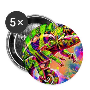 chameleon - Buttons large 2.2''/56 mm (5-pack) - white - Front
