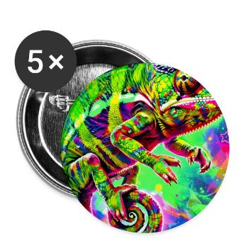 chameleon - Buttons large 2.2''/56 mm (5-pack) - white - Front