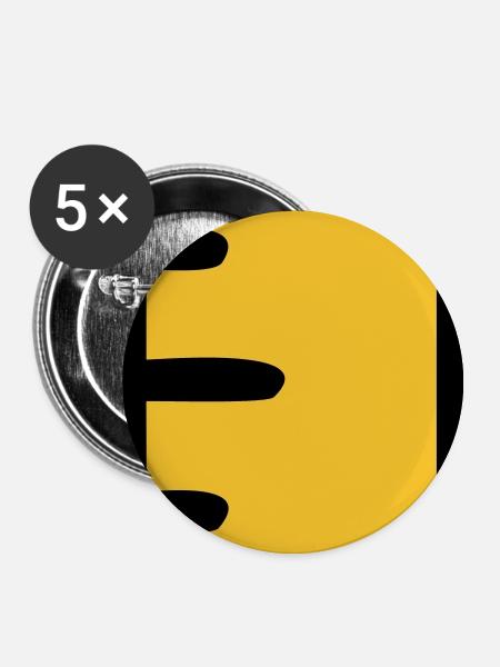 Maßstab Lineal Werkzeug Büro - Buttons groß 56 mm (5er Pack) - Weiß