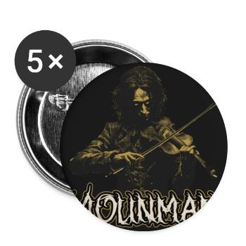 Violoniste Dark Violin Power - Lot de 5 grands badges (56 mm) - blanc - Devant