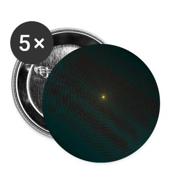 Spirale de lutte turquoise au centre - Lot de 5 grands badges (56 mm) - blanc - Devant