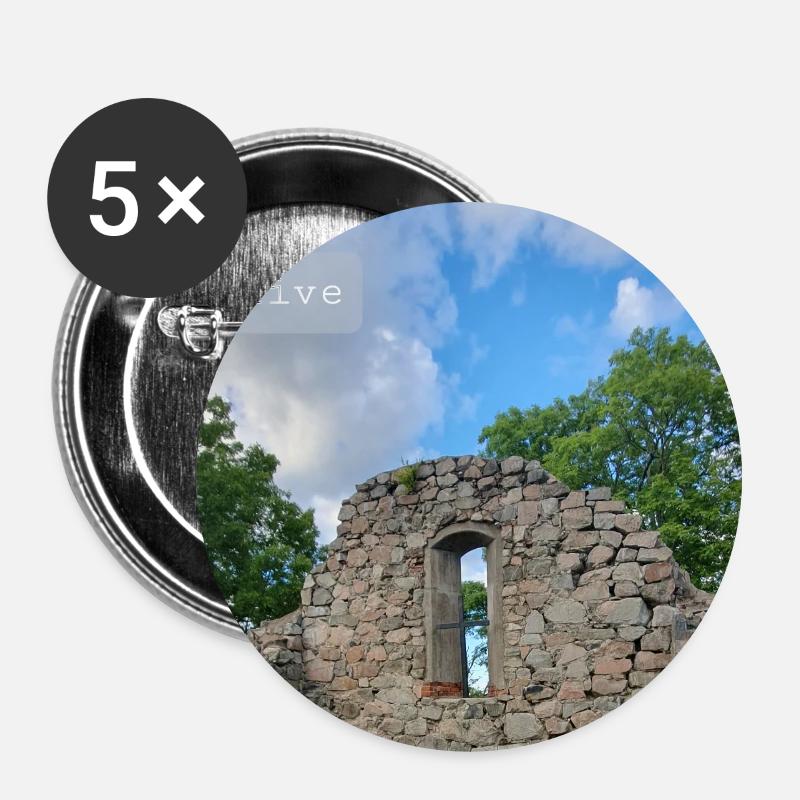 Belive - Buttons large 2.2''/56 mm (5-pack) - white