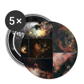 DeepSpace mit dem Seestar S50 (2) - Buttons groß 56 mm (5er Pack) - Weiß - Vorne