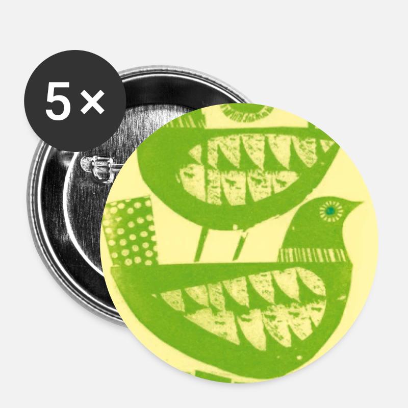 Dove - Buttons large 2.2''/56 mm (5-pack) - white