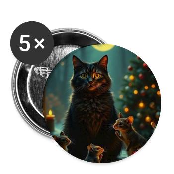 Didimaus - Buttons groß 56 mm (5er Pack) - Weiß - Vorne