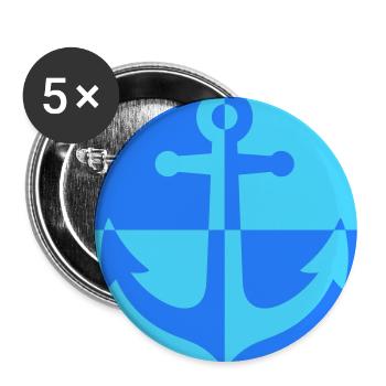 Anker - Buttons groß 56 mm (5er Pack) - Weiß - Vorne
