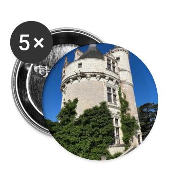 The Tower of Marks - Buttons large 2.2''/56 mm (5-pack) - white - Front
