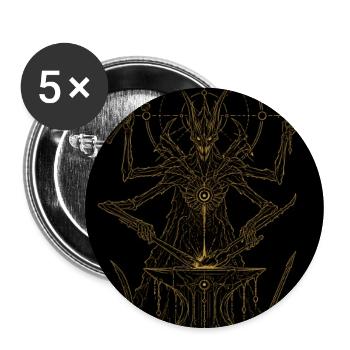Knochenschmied  - Buttons groß 56 mm (5er Pack) - Weiß - Vorne