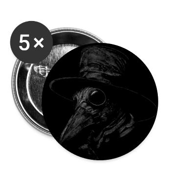 The Physician - Buttons groß 56 mm (5er Pack) - Weiß - Vorne