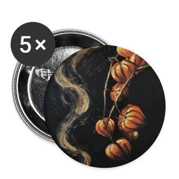 Enveloppe automnale fumée de tabac Illustration Runes - Lot de 5 grands badges (56 mm) - blanc - Devant