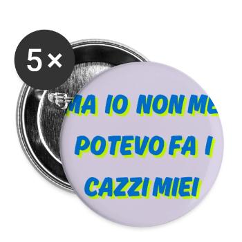 I couldn't do my own shit - Buttons large 2.2''/56 mm (5-pack) - white - Front