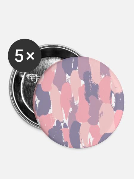 Bunter abstrakter Hintergrund - Buttons groß 56 mm (5er Pack) - Weiß