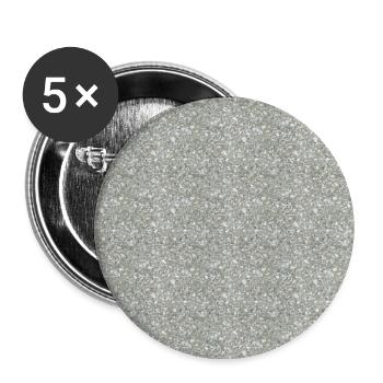 Gemusterter Granitstein in Grautönen - Buttons large 2.2''/56 mm (5-pack) - white - Front