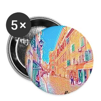 Holiday fever - Croatia - Buttons large 2.2''/56 mm (5-pack) - white - Front