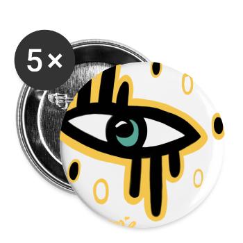 Eye - Buttons large 2.2''/56 mm (5-pack) - white - Front