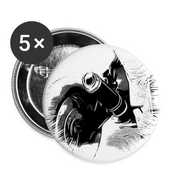 motorcycle - Buttons large 2.2''/56 mm (5-pack) - white - Front