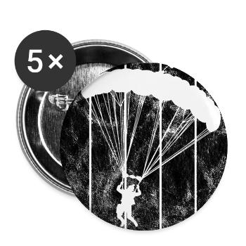 Skydiving Parachute - Buttons large 2.2''/56 mm (5-pack) - white - Front
