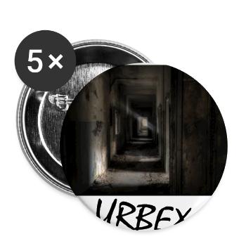 urbex exploration of abandoned buildings history - Buttons large 2.2''/56 mm (5-pack) - white - Front