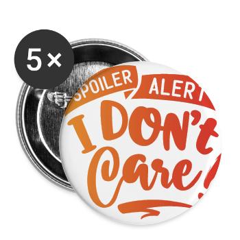 Antisocial - Spoiler-Warnung - c - Buttons groß 56 mm (5er Pack) - Weiß - Vorne