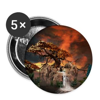 the old tree - Buttons large 2.2''/56 mm (5-pack) - white - Front
