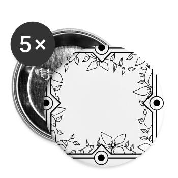 Ornaments Decoration Frame Black Decoration - Buttons large 2.2''/56 mm (5-pack) - white - Front