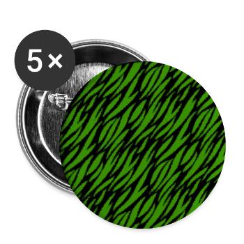 Peau d'animal avec style de couleur africaine - Lot de 5 grands badges (56 mm) - blanc - Devant